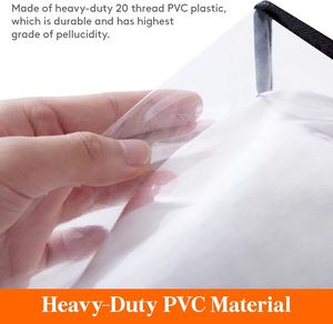 Nuoxin grande capacité <span class=keywords><strong>vinyle</strong></span> pliable mobile Pvc tissu clair couverture sac de rangement avec fermeture éclair - Product Image 2