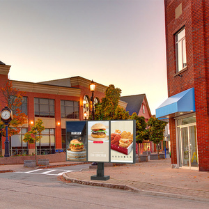 Thức ăn nhanh đứng Khung bên ngoài quán cà phê ngoài trời nhà hàng hiển thị ổ đĩa thông qua LED kỹ thuật số Bảng menu - Product Image 6