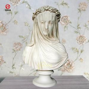 <span class=keywords><strong>Statue</strong></span> de buste en <span class=keywords><strong>marbre</strong></span> classique à prix d'usine avec fille à <span class=keywords><strong>voile</strong></span> en vente - Product Image 2
