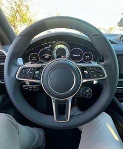 Volante Plano de Cuero Genuino a <span class=keywords><strong>Precio</strong></span> de Fábrica para <span class=keywords><strong>Porsche</strong></span> Macan, Panamera, <span class=keywords><strong>Cayenne</strong></span>, 911, 718, 991, Volante Personalizado - Product Image 4