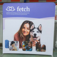 8x10 FT Tension Tissu Trade Show Display Back Wall Pop Up Stand avec impression personnalisée