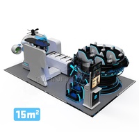 Plateforme de jeu VR multijoueur commerciale, système de cinéma VR 9D, équipement de salle d'évasion VR pour parc d'attractions FEC
