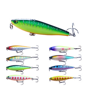 Prix usine PEN75F hochet crayon <span class=keywords><strong>leurre</strong></span> en vente holographique Chrome gros Topwater brochet appât rivière pêche crayon <span class=keywords><strong>leurre</strong></span> - Product Image 2