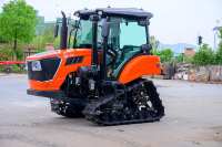 Tracteur à chenilles compact pour rizières et rizières pour terrains boueux