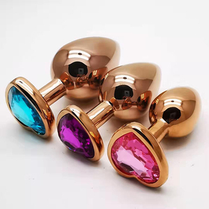 Metall Anal Butt Plug Unisex Anspruchs volle Sexy Anal Spielzeug Edelstahl Lila Kristall Schmuck Anal Sex für Erwachsene Paare - Product Image 2