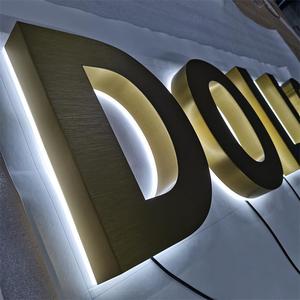 Letras de Canal <span class=keywords><strong>LED</strong></span> con Logotipo Dorado Koncept, Letrero Luminoso <span class=keywords><strong>LED</strong></span> para Exteriores, Letras 3D, Letreros para Tiendas, Letreros Retroiluminados para Empresas - Product Image 3