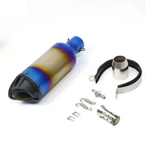 wholesale 51mm Universal Motorcycle Exhaust Muffler For K7 K8 K11 ZX6R ZX10 Z900 Exhaust system