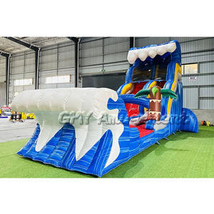 Offre Spéciale grand toboggan gonflable marbre vert enfants <span class=keywords><strong>location</strong></span> événement toboggans gonflables pour <span class=keywords><strong>piscine</strong></span> - Product Image 4