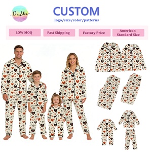 ชุดนอนครอบครัวเข้าชุดกัน ชุดแม่ลูก ผ้าใ<span class=keywords><strong>ย</strong></span>ไผ่เฟรนช์เทอร์รี่ ผลิตตามแบบ OEM ไซส์ใหญ่ เสื้อผ้าเด็ก ผ้าใ<span class=keywords><strong>ย</strong></span>ไผ่เทอร์รี่ - Product Image 3