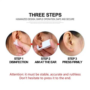 Bộ dụng cụ xỏ khuyên tai dùng một lần Gaby, bán buôn, an toàn, Studex vô trùng, kèm đá sinh tháng, bộ súng xỏ khuyên tai - Product Image 4