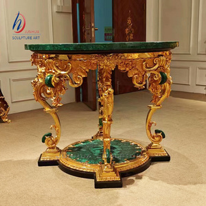 Pháp phong cách đồng bàn thủ công Malachite bảng Top - Product Image 6