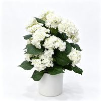 Arbre d'hortensia artificiel réaliste en pot, fausse plante d'hortensia, faux bonsaï pour intérieur, maison, bureau, hall d'hôtel, mariage