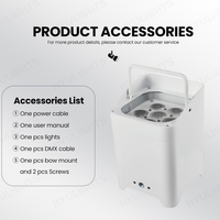 Lumières de fête sonores pour mariage, lumières LED sans fil à piles, DMX512, application téléphonique, télécommande Wifi, 6x18W RGBWAUV 6 en 1, lumières DJ Par