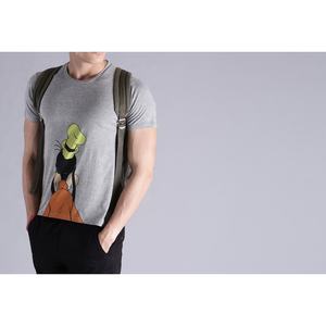 Camiseta de Manga Corta para Hombre, 100% Algodón, Ecológica, Transpirable, con Logotipo de Dibujos Animados Personalizable en Tela Jersey - Product Image 5