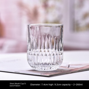 Bán buôn Cổ Điển Retro cốc nước thủy tinh mới thiết kế trong suốt cho hộ gia đình sử dụng-rượu vang đỏ bia nước trái cây ly sữa cho KTV Bar - Product Image 6