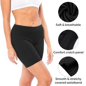 Lot de 12 shorts de cyclisme en coton extensible pour femme, shorts de yoga, slips boxers respirants en maille ajustée - Product Image 4