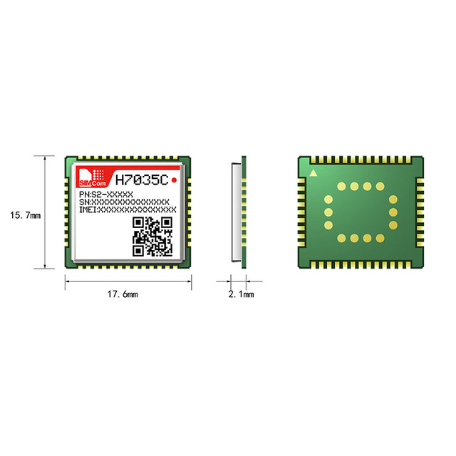 IOT Module H7035C Cat NB2 ESIM GNSS BLE Band NB IoT Wireless Communication Module Packaged in LCC+LGA