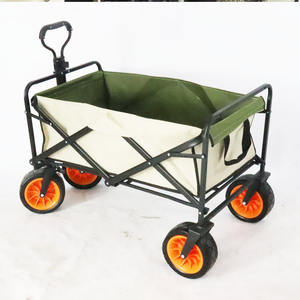 Chariot de parc pliable et pliable à 4 roues pour l'extérieur Chariot de pique-nique Chariot de camping pour Park & Camp - Product Image 5