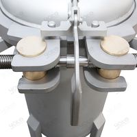 Filtre à sac à ouverture rapide en PTFE haute précision 0,1 μm résistant aux acides et aux alcalis pour la filtration de précision des liquides électrolytiques