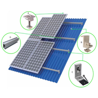 Support de montage solaire pour toit métallique sur mesure, rail solaire, collier intermédiaire et collier d'extrémité, système de montage photovoltaïque certifié CE TUV