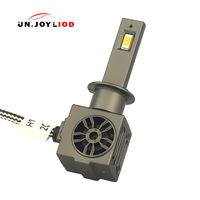 Ampoule de phare de voiture LED H1 à forte puissance avec ventilateur de refroidissement, 6000K, large plage de tension, vente en gros, logo personnalisé