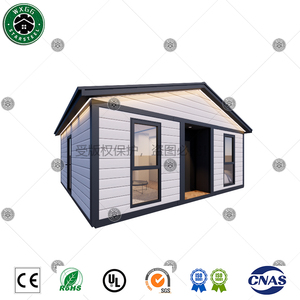 บ้านสำเร็จรูปแบบโมดูลาร์สีขาว แผงแนวนอน บ้านพักสำเร็จรูปโครงเหล็กเบา บ้านพักตากอากาศ วิลล่า - Product Image 2