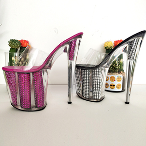 <span class=keywords><strong>Sandalias</strong></span> de Moda para <span class=keywords><strong>Mujer</strong></span>, Talla Grande, Nuevas, con Tacón de Aguja para Pole Dance, 20 cm, Antideslizantes, Aumentan la Altura, para Caminar y Desfiles - Product Image 5