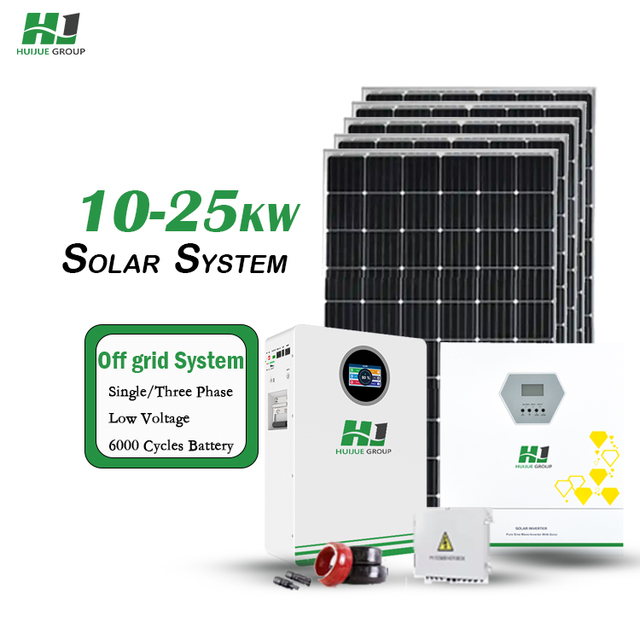 Solar Energy Systems Complete Kit Kit 8Kw 10KW 12Kw 15Kw 30Kw Off-Grid Solar Panel System With Lithium Battery Solar Inverter
