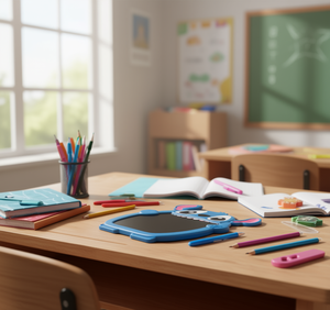 Pizarra de escritura LCD Stitch, bloc de dibujo digital para niños y estudiantes, color azul con función de borrado - Product Image 2