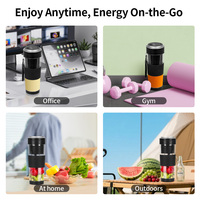 Nouveauté : Blender portable pour smoothies, 500 ml, rechargeable par USB-C, broyeur de glace et shaker pour la salle de sport, le bureau et les voyages