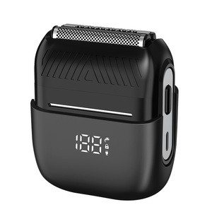 เครื่องโกนหนวดไฟฟ้าแบบใบมีดคู่ กันน้ำ IPX7 หัวโกนแม่เหล็ก ใบมีดทนทาน หน้าจอดิจิตอล ปลดล็อคด้วยปุ่มเดียว รองรับ OEM - Product Image 1