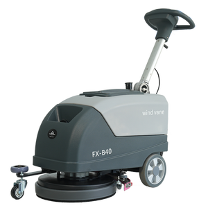 New Condition 24V Mini Industrial Handheld Scraper Brush Automatic Ride Floor <b>Scrubber</b> Burnishing Hand Push Floor <b>Scrubber</b> Floor - Product Image 2