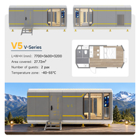 Maison Capsule Modulaire de Qualité Hôtelière, Taille et Fonctionnalités Personnalisables, Direct Usine, pour le Développement de Sites de Glamping