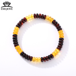 Bracelet de perles rondes élastiques dégradées arc-<span class=keywords><strong>en</strong></span>-ciel style religieux tendance 7*3.5mm avec <span class=keywords><strong>ambre</strong></span>, fabriqué <span class=keywords><strong>en</strong></span> Chine, cadeau, vente <span class=keywords><strong>en</strong></span> gros - Product Image 1