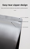 Huit sachets scellés en aluminium 3D de qualité alimentaire avec fermeture éclair auto-scellante pour café, personnalisables, modèle XS