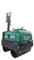 Compacteur de sol et d'asphalte vibratoire à double tambour léger de 852 kg, à propulsion manuelle, avec moteur hydraulique Honda, rouleau compresseur hydraulique