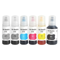 Goosam 6 Couleurs 013 014 Compatible Bulk Refill Dye Ink pour Epson EcoTank L8168 L8188 Printer
