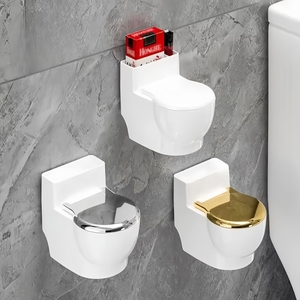 Fabrika Toptan Satış OEM&ODM Lüks Tuvalet Şeklinde Köpek ve Kedi Su Kabı Paslanmaz Çelik Standlı Çevre Dostu Su Geçirmez - Product Image 4