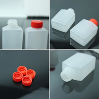 Botol Plastik Persegi Mini Portable Dispenser Kecap Wadah Bumbu Kecil untuk Bekal Makan Siang Bento Logo Custom