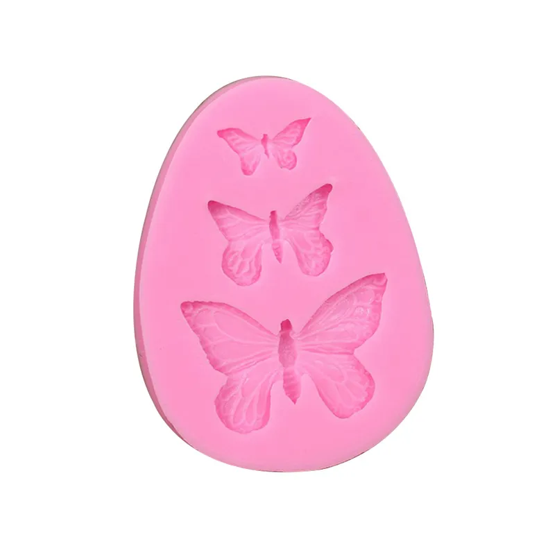 Moule à papillon en Silicone 3D, accessoires de cuisson, pour bricolage du sucre, outil de décoration de gâteaux et Fondant, 1 pièce