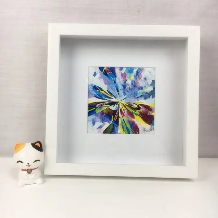 23x23cm deep display frame,shadow box frame with picture mount,typical glass Ribba frame