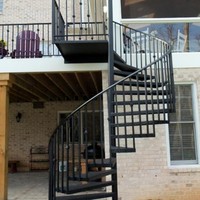 Columna de hierro forjado para exteriores, escalera de caracol curvada para el hogar, ático para exteriores, dúplex, producto de calidad para uso doméstico