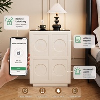 Coffre-fort de chevet intelligent moderne avec chargeur sans fil, empreinte digitale et mot de passe numérique, pour la maison et l'hôtel
