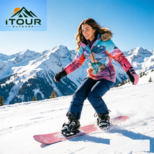 Tabla de Snowboard Profesional con Núcleo de Álamo, Diseño Asimétrico, Flexión Receptiva, Estabilidad para Carving, All Mountain, Freeride, Invierno - Product Image 1