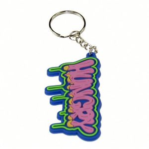 No Minimum Wholesale Free Design Custom Letters Shape Pvc Keychains - Product Image 5