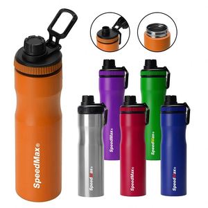 Botella de Agua Deportiva de Acero Inoxidable de Pared Simple de 800 ml, Libre de BPA, para Promoción, Senderismo, Actividades al Aire Libre, con Asa - Product Image 1