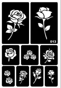 Piccolo fiore farfalla HH temporaneo Henna tatuaggio Stencil modello di disegno Glitter per donne e bambini - Product Image 2