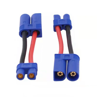 موصل SAE أحمر ثنائي السن EC5 ذكر/أنثى مع كابل PVC 10AWG لتوصيل البطارية للطائرات بدون طيار والسيارات والدراجات النارية