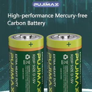Batterie Originali PUJIMAX R20P 1.5v Formato D, 2 Pezzi, Batterie al Carbonio Extra Heavy Duty per Torce, Fornelli a Gas, Scaldabagni - Product Image 2
