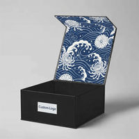 Emballage magnétique en carton de luxe personnalisé, emballage en papier rigide, emballage artisanal écologique, boîte cadeau magnétique avec logo